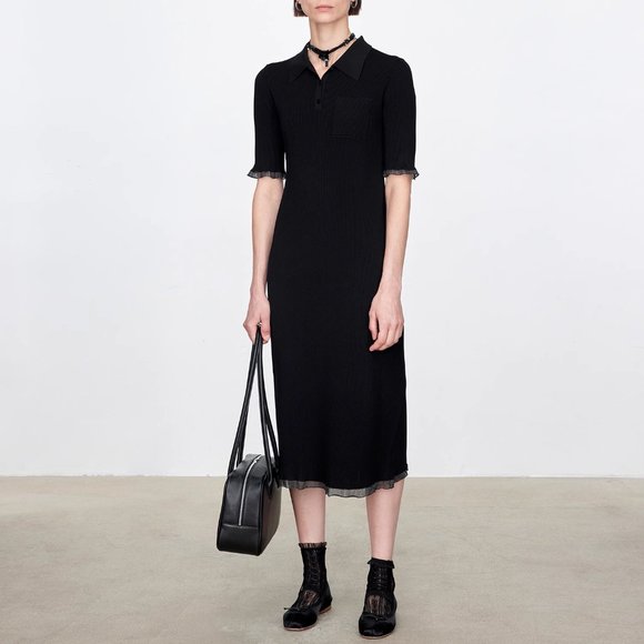 CHICJOC Women Ultimate Eco-Cooling Midi Dress in black - Picture 2 of 12